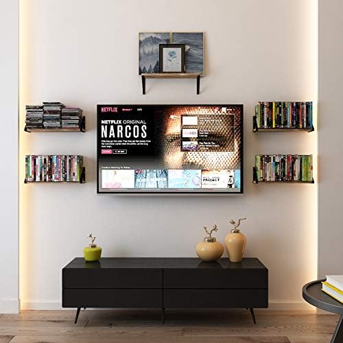 Wallniture Ponza 17'' x 4.5'' Floating Wall Shelf Bathroom, Small Wood Book Shelves for Wall Storage, Wall Mounted Shelf