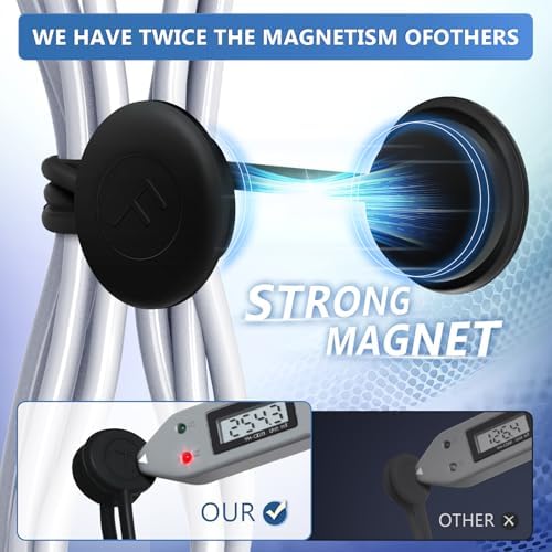 Magnetic Cable Ties – Reusable Silicone Magnetic Cord Organizers for Bundling, Fridge Clips, Book Markers & More – Assor