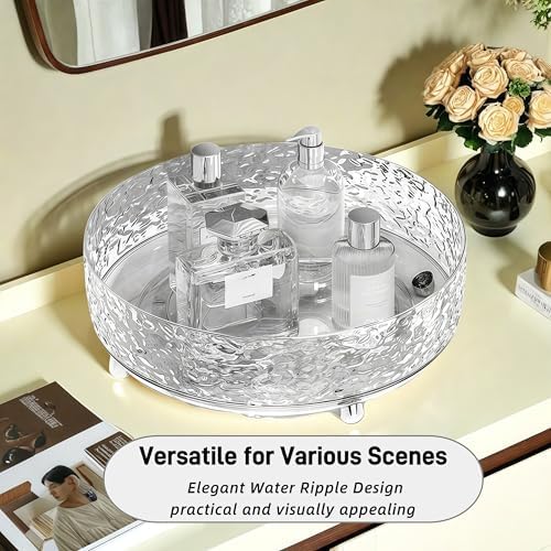 Premium Lazy Susan Organizer,9 inch Turntable Organizer for Bathroom, Kitchen, Vanity, Countertop, Table Top, Cabinet, P