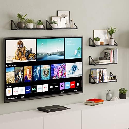 Wallniture Ponza 17'' x 4.5'' Floating Wall Shelf Bathroom, Small Wood Book Shelves for Wall Storage, Wall Mounted Shelf