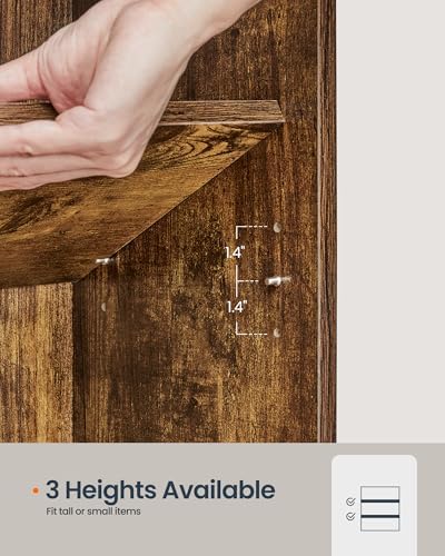 SONGMICS HOME 4-Tier Bookshelf, Narrow Shelving Unit