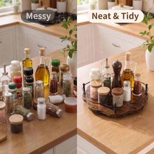 11.8″ Lazy Susan Turntable for Table Top, Cabinet, Corner, Kitchen