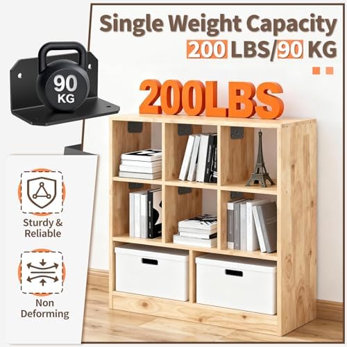 2x4 Inch 90 Degree Corner Bracket, 200 LBS, Black, 16 Pack