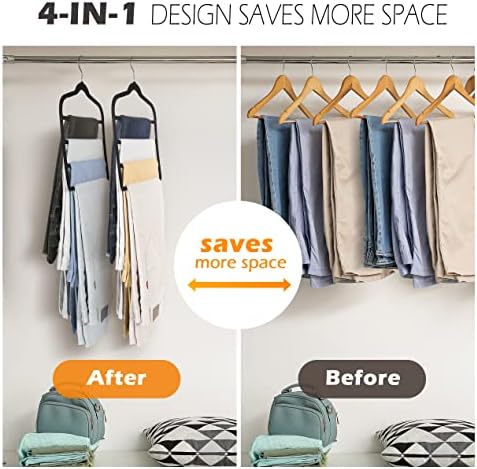 Velvet Pant Clothes Hanger Space Saving Non Slip Hanger Jean Slack Hangers