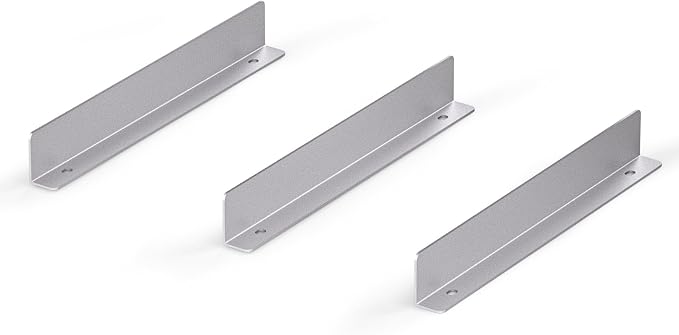 AA Products P-SH-Divider-A Shelf Divider Shelf Accessories Designed for 13" Depth Van Shelving Storage, Set of 3 - Grey