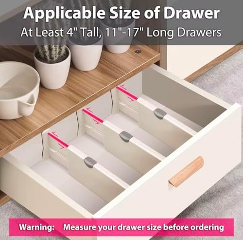 5-Pack Adjustable Drawer Dividers: The Ultimate Clutter-Free Solution