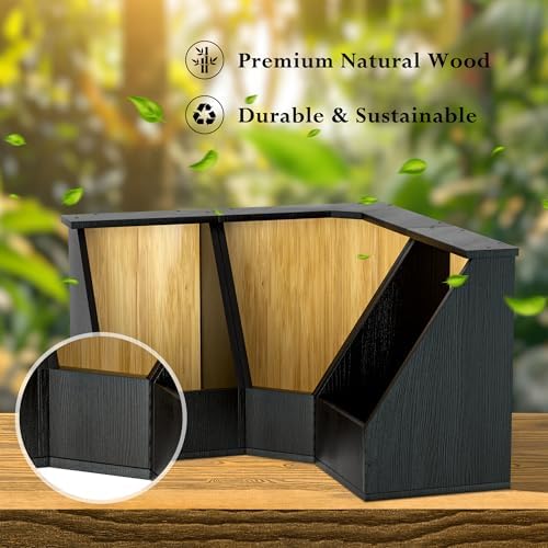 Jolitac Large Bamboo Pantry Storage Bins, Potato Onion Storage Bin