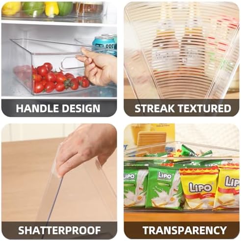 Lazy Susan Organizer Bins,10.2”x 9.4”x 4”, 26" Diameter(8)