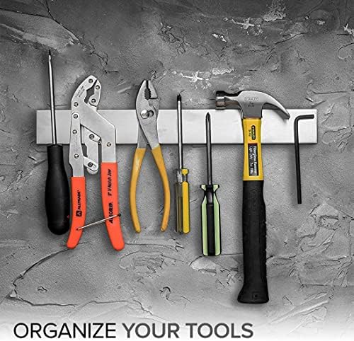 Modern Innovations Magnetic Knife Holder for Wall and Fridge - 14" Knife Magnetic Strip, Magnet Kitchen Knife Holder and