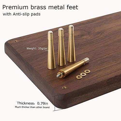 Monitor Stand Wood Riser for iMac Laptop Computer Monitor – A Sturdy Computer Stand to Elevate Your Screen and Reduce Ey
