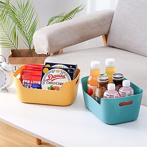 OWill 12-Pack Mixed Plastic Storage Bins and Baskets for Efficient Home Classroom Organization - Small Containers in Mul