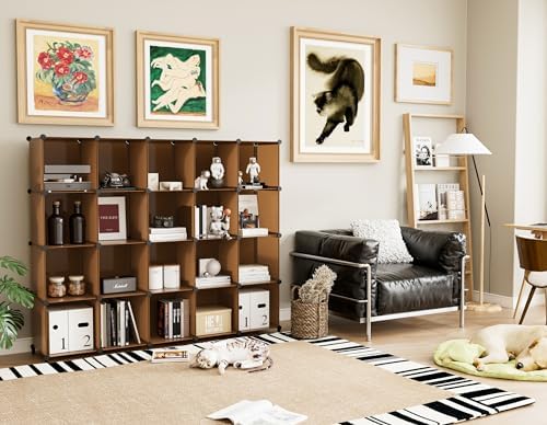 6-Cube Storage Organizer, Closet Organizer Storage Shelf Bookcase Bookshelf with Metal Hammer, Storage Cubes Organizer C