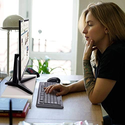 PG Silver Monitor Stand Riser with 4-Port USB Charging ports, Convenient keyboard organiser,Desktop Organizer for Comput