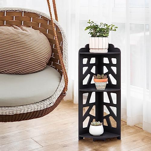 J JINXIAMU Corner Shelves,Corner Shelf Stand Waterproof Great for Bathroom Storage Tight Space,Small Shelf Stand Fit for