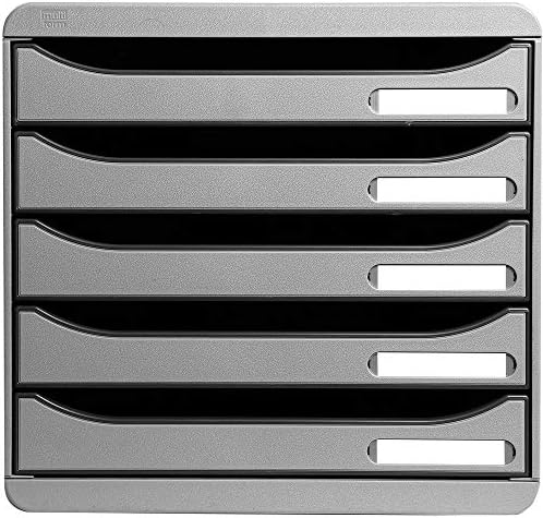 Exacompta Big-Box Plus Office, 5 Drawers - Light Grey