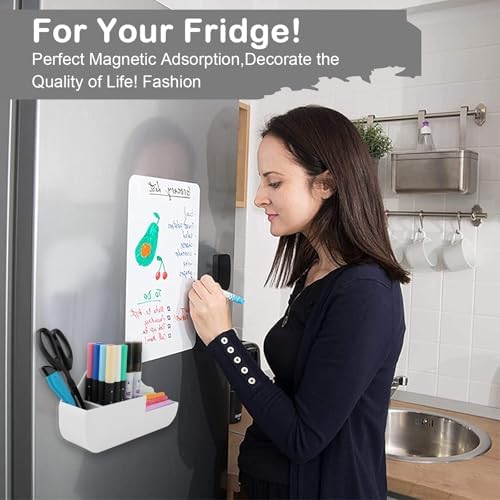 KITANIS Cloud Style 3 Compartment Magnetic Dry Erase Marker Holder, Pen Pencil Organizer for Refrigerator, Whiteboard, Locker Accessories