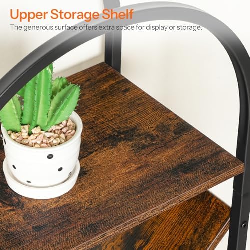 HOOBRO Tree Bookshelf, 8-Tier Tall Bookshelf, Arched Bookshelf with Metal Frame, Book Shelf Storage Organizer for Home O