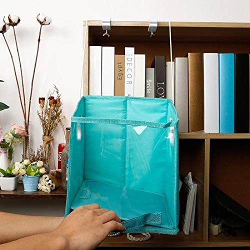 Closet Caddy Clothes Organizer Pull Down Shelf Basket Rotatable Retrieve Foldable with Clear Window Carry for Bedroom