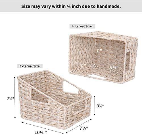 GRANNY SAYS Wicker Baskets for Organizing, Wicker Baskets for Storage