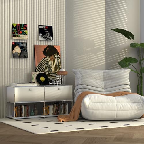 ILYXY Clear Acrylic Vinyl Record Holder – 8 Pack 12-Inch Wall Mount Shelves, Album Display Frames for LP Records, Decorative Rack for Collectors & Vinyl Lovers