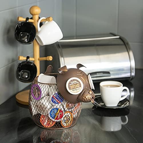 Made Easy Kit Coffee Pod Organizer - Home Coffee Bar Functional Décor - Café Station Countertop Storage Accessories (Bul