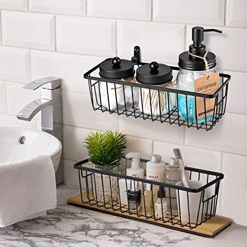SheeChung Metal Wire Basket, Small Storage Baskets for Bathroom Kitchen