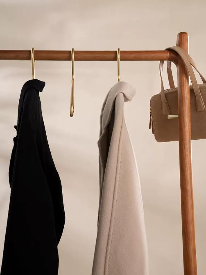 Premium Matte Gold Aluminum Coat Hangers 10 Piece Set, 16.5” Extra Smooth & Durable Metal Shirt Dress Hanger,Aluminum Alloy Hanger,Clothing Support,Clothing Hang