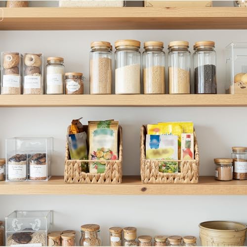 GRANNY SAYS Wicker Baskets for Organizing, Water Hyacinth Storage Baskets