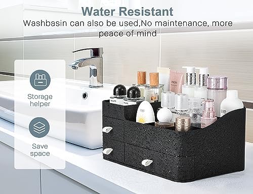 Cologne Perfume Organizer With Drawers,Large Perfumes Vanity Countertop Storage,Perfume Stand for Cologne, Deodorant, Be