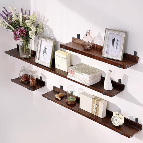 ASelected 4Xshelf Brackets Heavy 5Mm Thick Shelf Bracket Heavy Black Duty Metal Shelf Brackets 225X110Mm Incl Fixtures &
