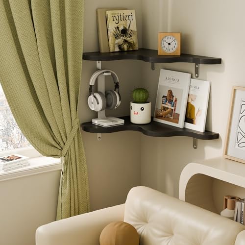 Cute Cloud Shelves, Wavy Floating Corner Shelf, Cute Wall Shelves for Nursery Decor, Corner Shelves for Bedroom, Living 