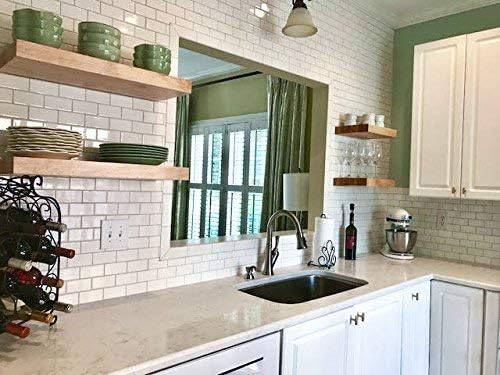 Floating Shelf Bracket - 2 Pack 24” Hidden Shelf Brackets, 150 LB Weight Capacity, Supports Wall Mounted Floating Shelve