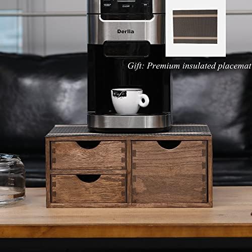 DDYURI Coffee Pods Storage Drawer Holder for Capsules - Multi Functional Desk Organizer Drawers For K cups Coffee Maker 