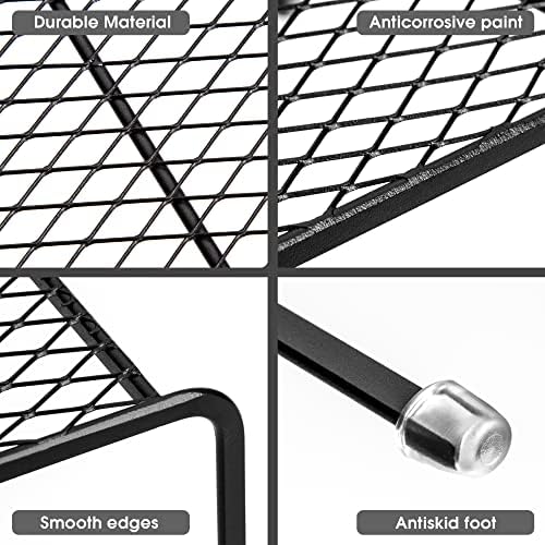 Lonian Kitchen Cupboard Organiser [ 2 Pack ], Home and Kitchen Storage Shelf Wire Rack for Kitchen Cabinets, Counter-Top