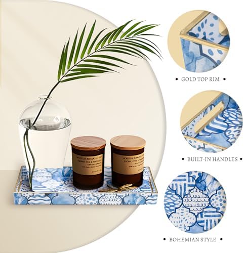 MAONAME Bathroom Vanity for Countertop, Plastic Decorative Trays