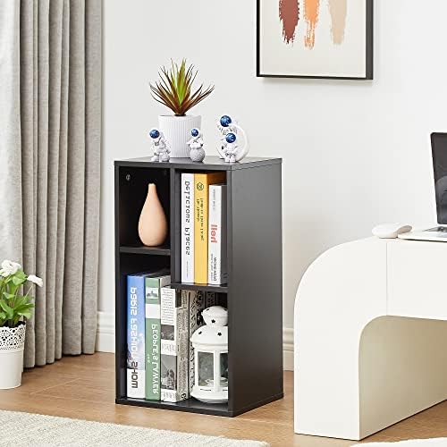 VECELO Cubby Storage Organizer Bookcase, Open Cube Display Shelf Cabinet, Freestanding Multicompartment Bookshelf for De