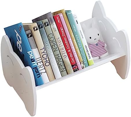 Kids Bookshelf, Mini Desktop Bookshelf with Tilted Shelf for Desk, Tabletop Book Shelf and Storage Rack in Living Room/O