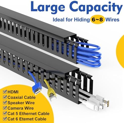 Open Slot Wiring Raceway Cable Duct,Cable Management Cord Track