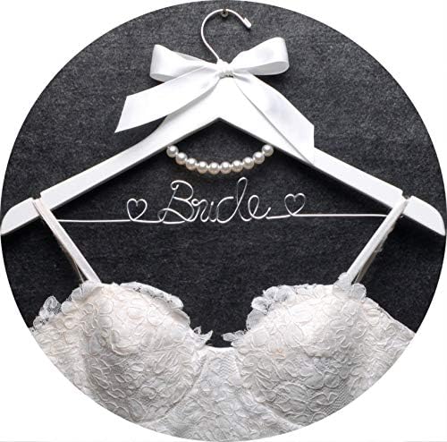 Exquisite Solid Wood Bridal Hanger with Elegant Design - Perfect for Wedding Décor, Gift-Giving & Bridal Bath Celebratio