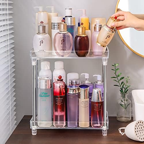 Argox Transparent Bathroom Shelf - Countertop & Sink Storage Organizer