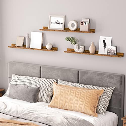 HOOBRO Floating Shelves, Wall Shelf Set of 3, 35.4 Inches Hanging Shelf