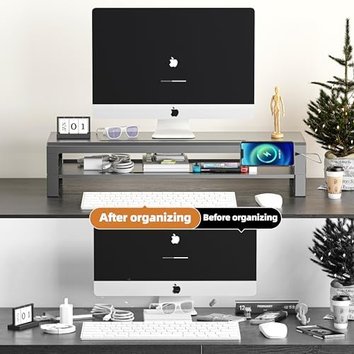 Computer monitor stand (Basic Version, Two-layer 700mm)