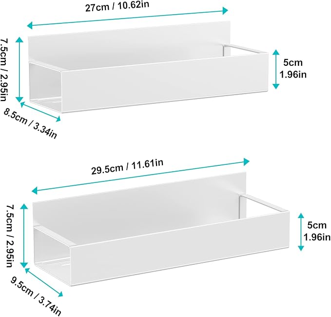 Vetacsion Metal Magnetic Book Shelf For Whiteboard, 2 Pack Magnetic Shelves For Classroom