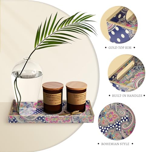MAONAME Bathroom Vanity for Countertop, Plastic Decorative Trays