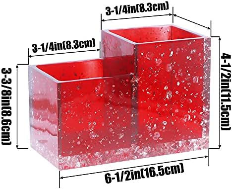 LUANT Vanity Countertop Accessory Oranizer, Holder for Makeup Brush and Teethbrush, Cotton Swabs Balls and Cosmetic Pads
