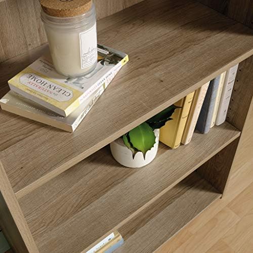 Sauder Beginnings 3-Shelf Bookcase, Bookshelf with Adjustable Storage Shelves, in Summer Oak