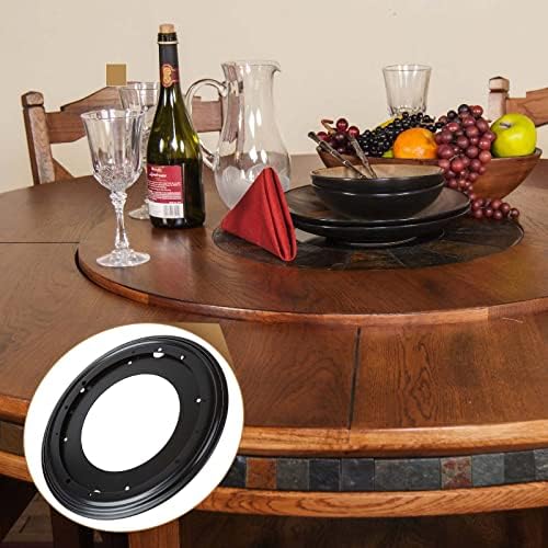 12 inch Lazy Susan Hardware, 4 Pcak Large Lazy Susan Turntable Bearing 5/16" Thick 1000lbs, Lazy Susan for Table, Servin