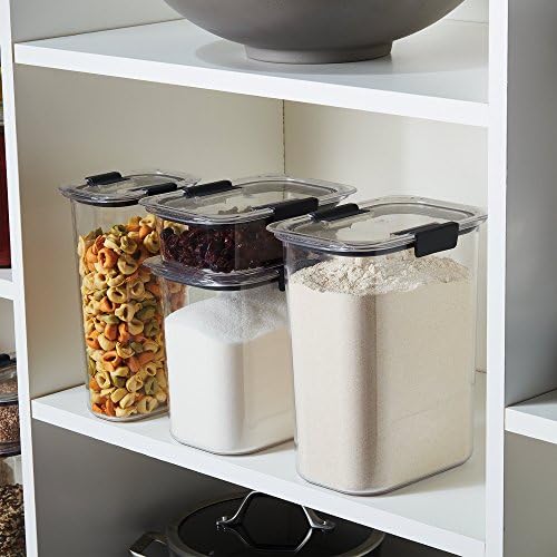 Rubbermaid Brilliance Food Storage Containers Set with Airtight Lids (12 Cup, 16 Cup)