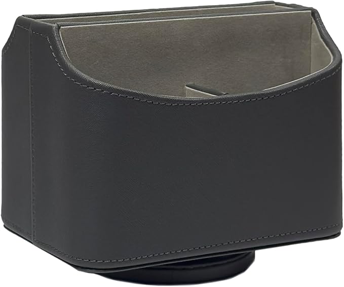 UnionBasic Rotating Desk Organizer, 360 Desk Spinning Caddy, Desktop TV Guide/Mail/Media/Remote Controller Holder Organizer,Grey