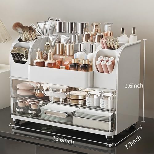 Makeup Organizer,Perfect Bathroom Skincare Organizer,Cosmetic Display Case